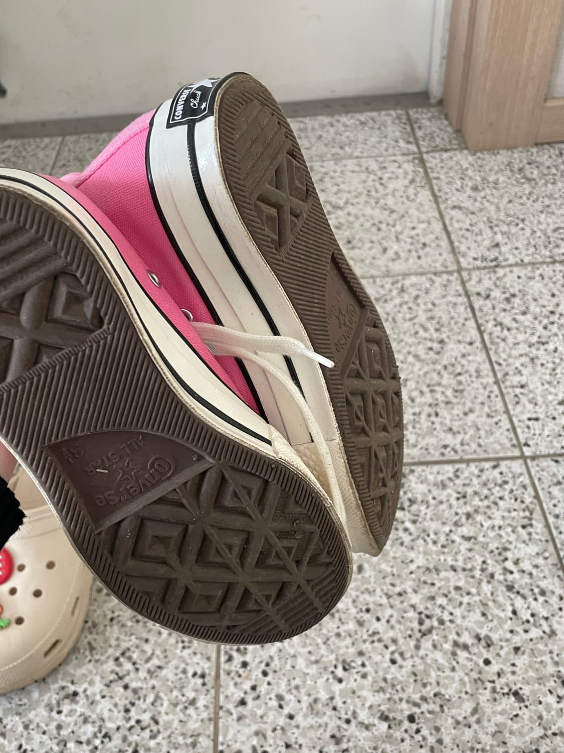 컨버스 척70 핑크 하이 스니커즈 225 상품이미지5