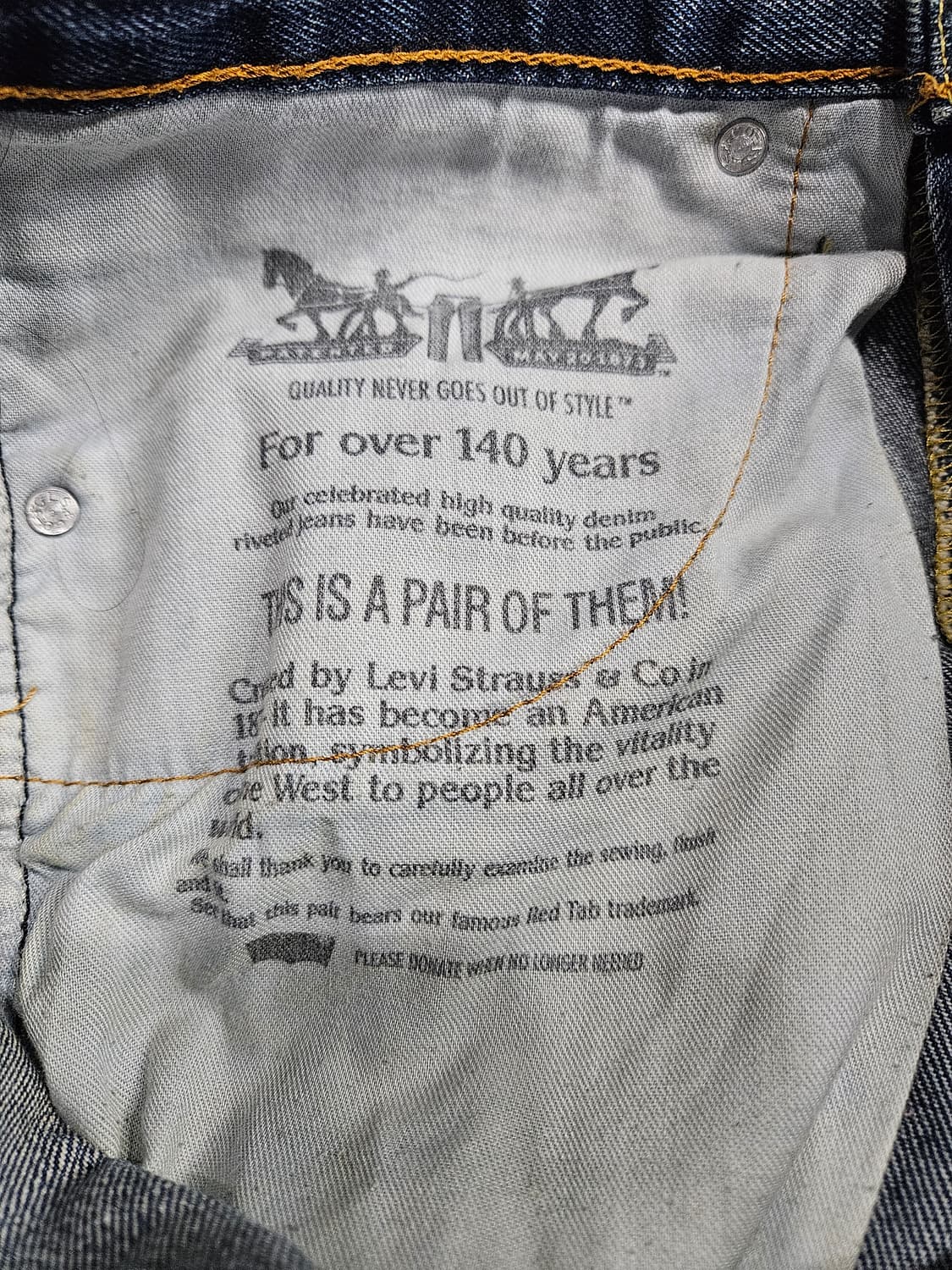 리바이스 511 블루컬러 남성 허리 32 데님팬츠  상품이미지9