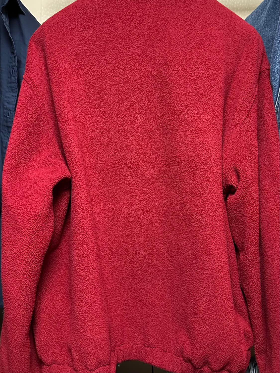 스테디에브리웨어 플리스 블루종 자켓 다크레드 3 상품이미지2