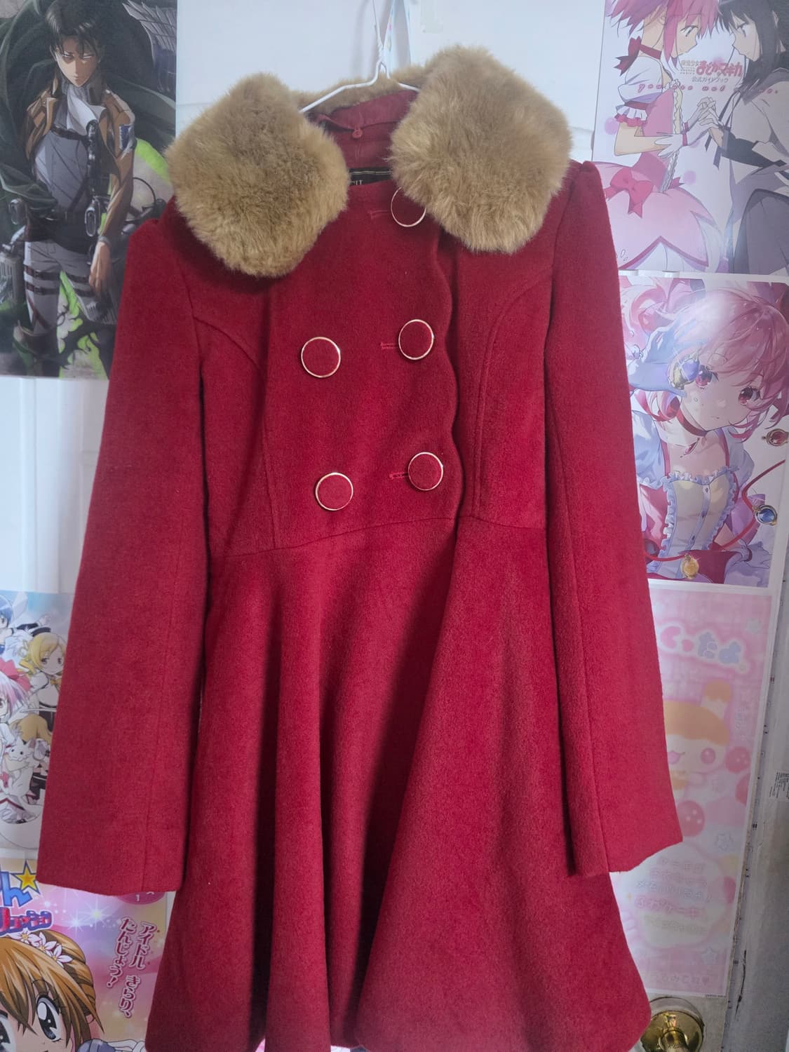 세실맥비 레드 빈티지 코트 상품이미지1