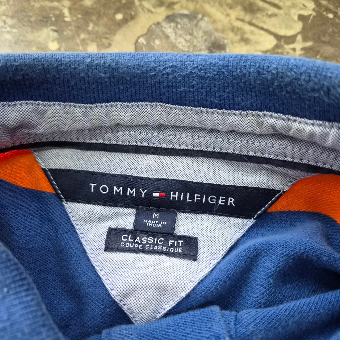 M) 타미힐피거 스트라이프 반팔 카라티 카라티셔츠 상품이미지3