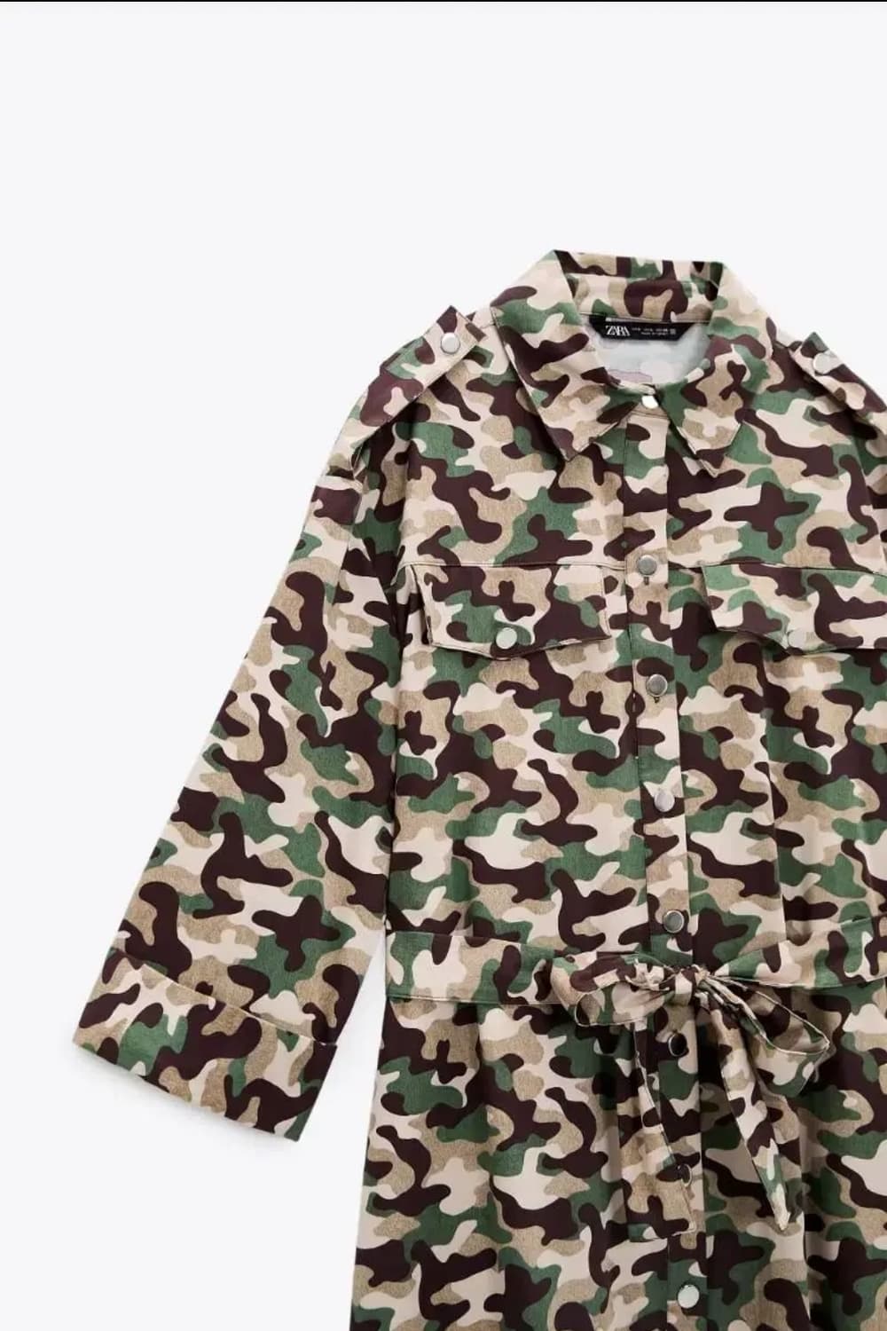(L)자라 카모 밀리터리 원피스 상품이미지7