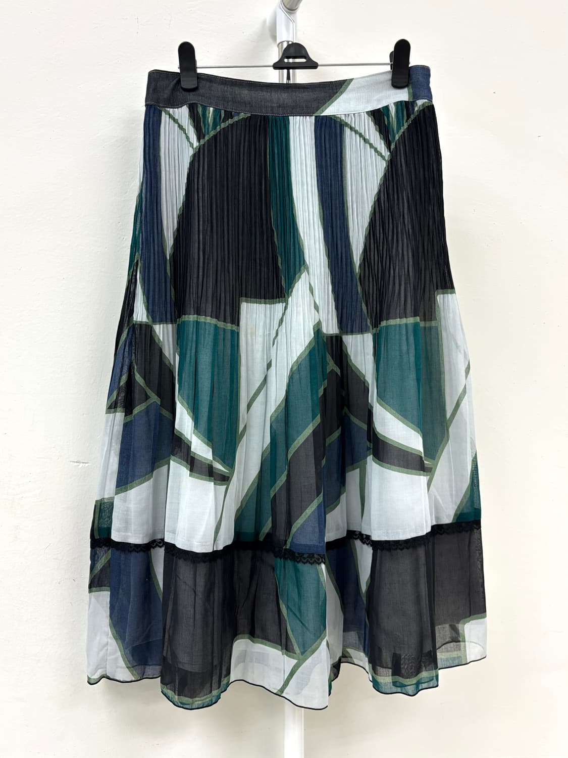 빈티지 오리엔탈 플리츠 스커트 상품이미지4