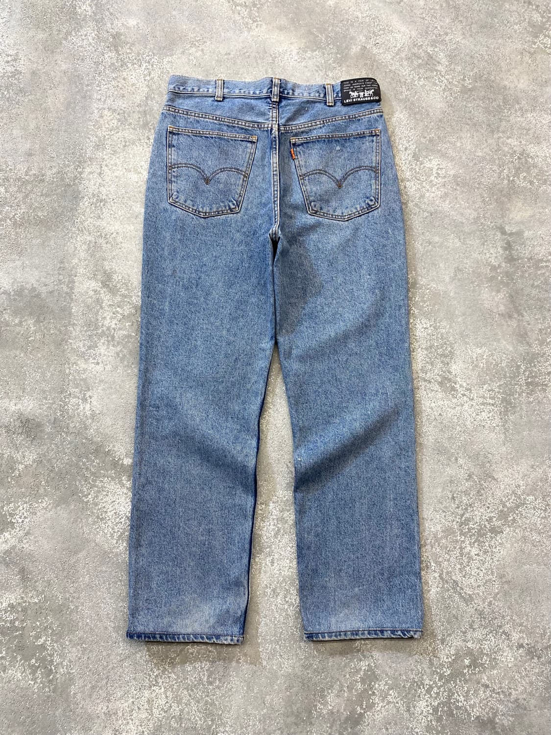 [32-33] 90s Levi's 627 리바이스 오렌지탭 데님팬츠 상품이미지1