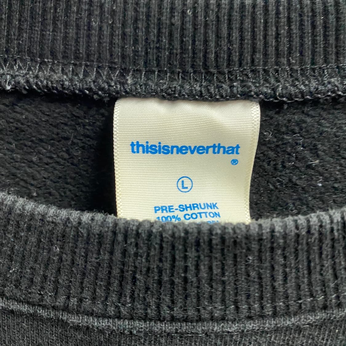 디스이즈네버댓 빅로고 블랙 맨투맨 B3634 상품이미지4