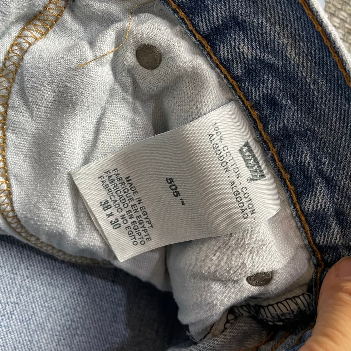 (38) 리바이스 505 38X30 연청 데님 팬츠 상품이미지5