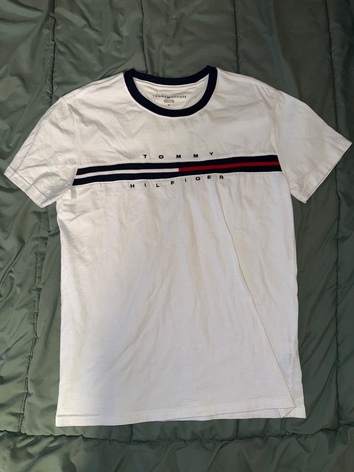 타미힐피거 로고 반팔 티셔츠 M 상품이미지1