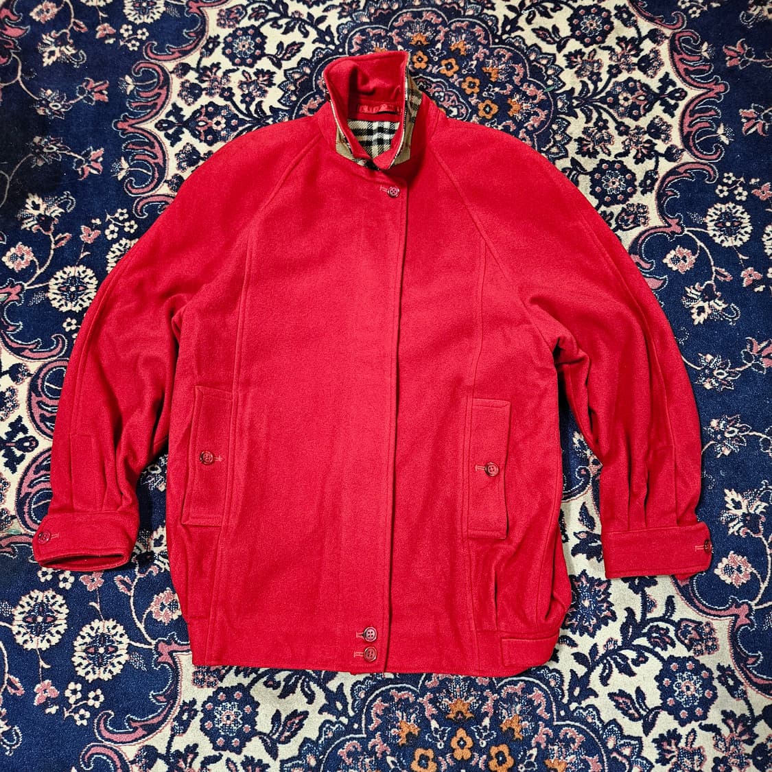 버버리(BURBERRY) 울 100% 클래식 봄버자켓 상품이미지1