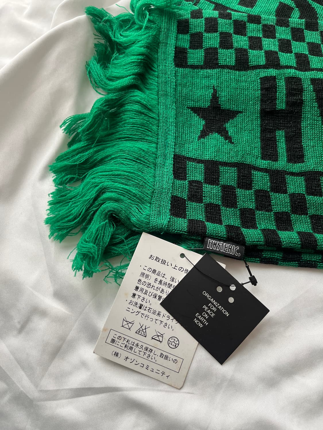 (새상품)히스테릭 글래머 아카이브 체커보드 니트 목도리 머플러 장갑 세트 상품이미지9