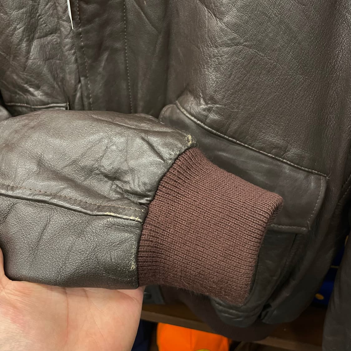 90s Brummell 파리 리얼 레더 자켓 상품이미지7