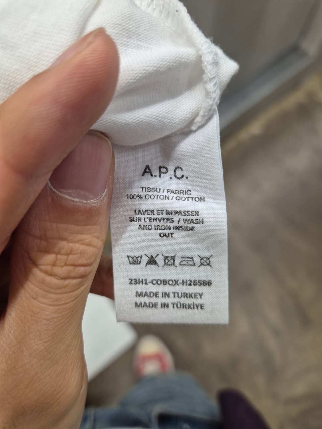 A.P.C. 반팔티 화이트 L 상품이미지8