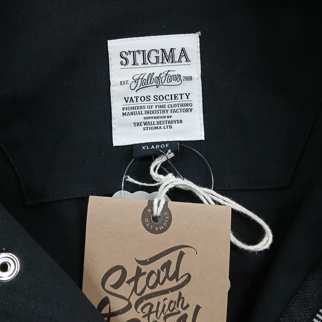STIGMA 후드 블랙 야상 점퍼 상품이미지7