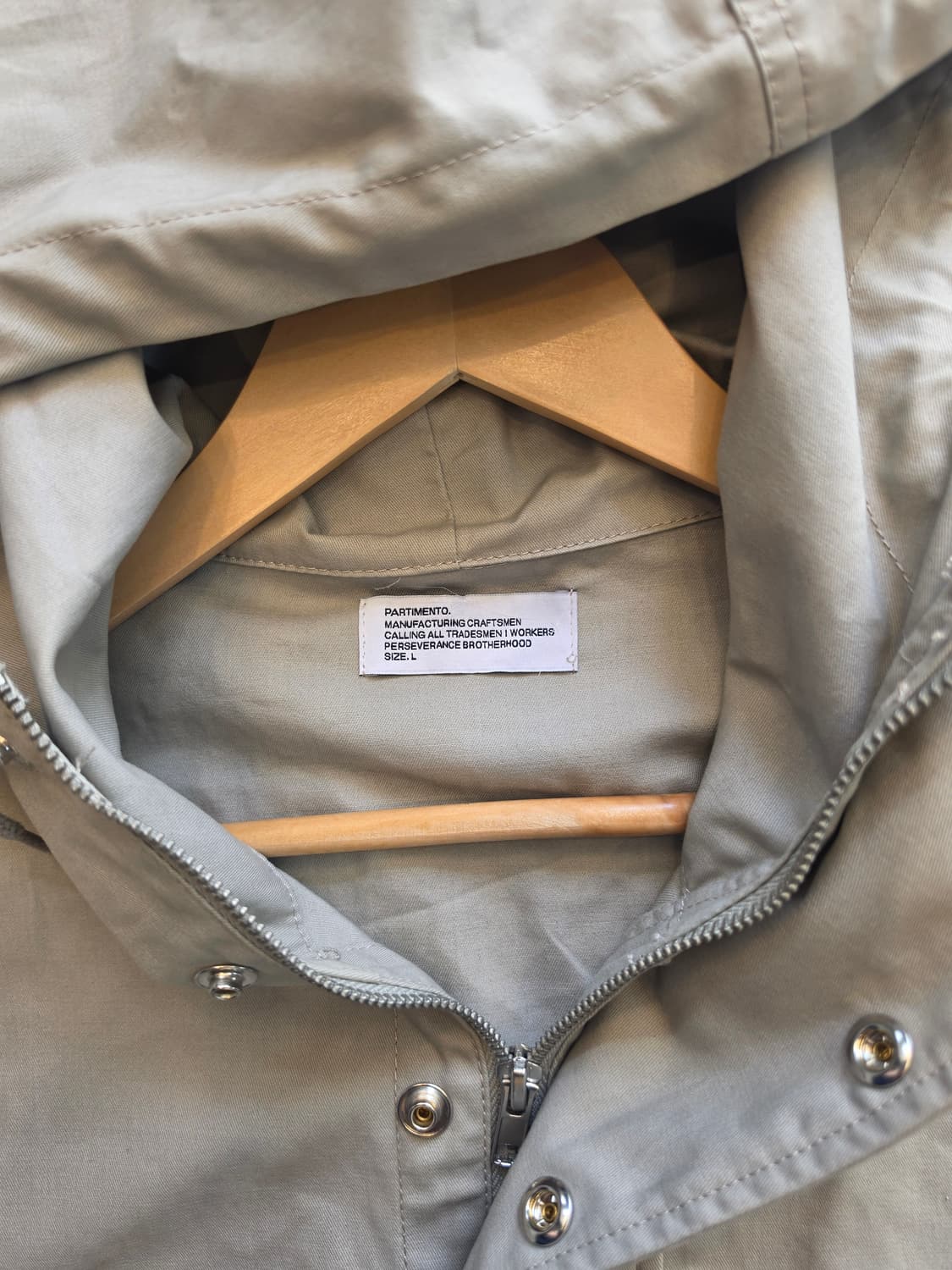 #파르티멘토 #오버핏 테크 후드집업 자켓  -L 상품이미지2