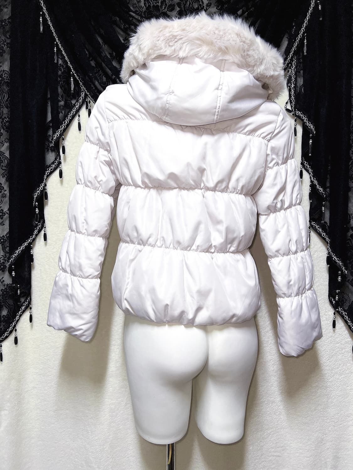 세실맥비 라벤더핑크 퍼후드 셔링 패딩 점퍼 로맨틱갸루 로걀 히메 러블리 상품이미지8