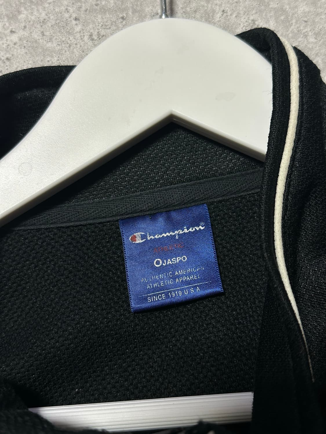 챔피온 스몰로고 배색 블랙 져지 상품이미지4