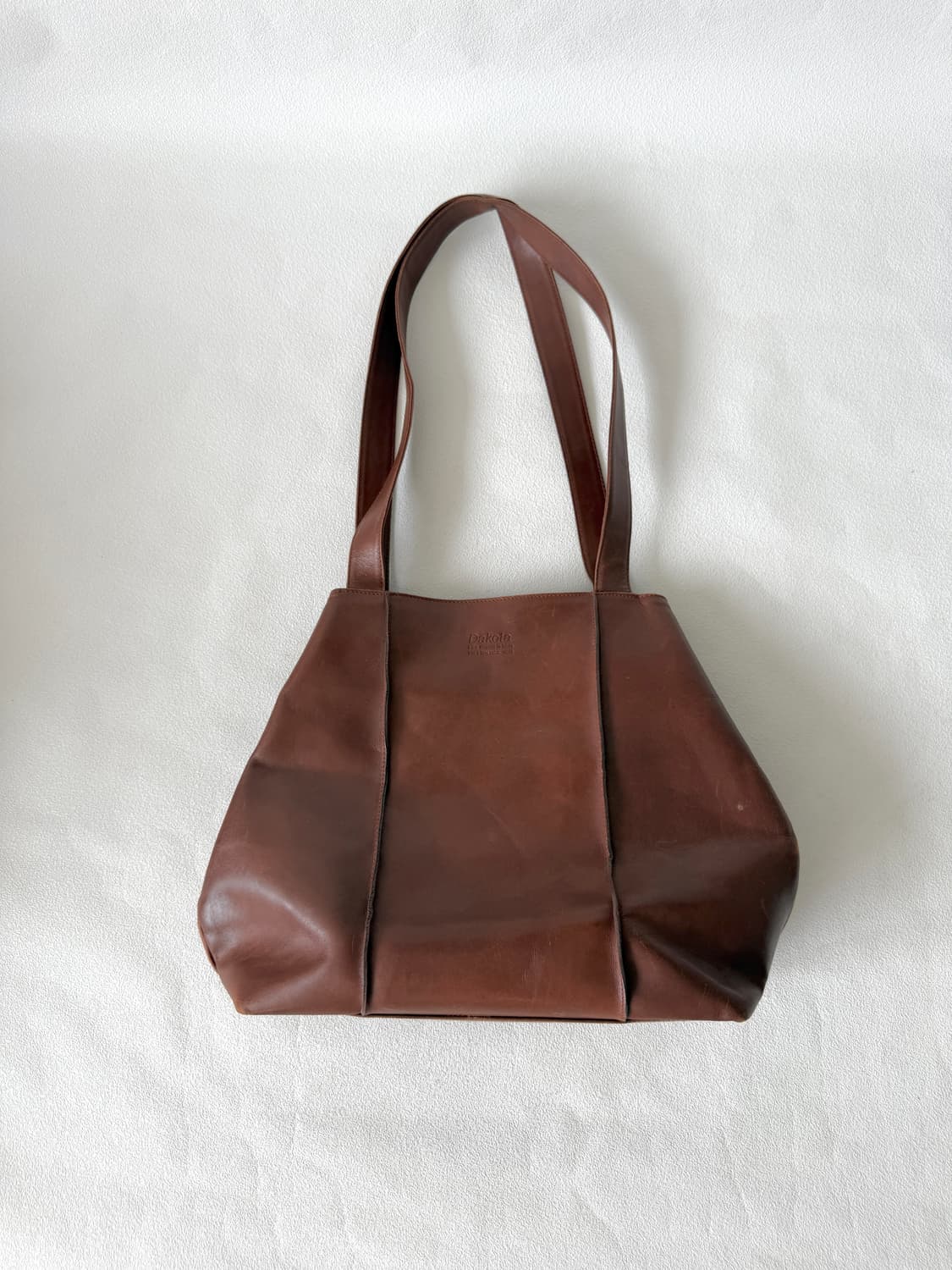 Pre owned 레더 숄더백(안감 얼룩) 상품이미지1