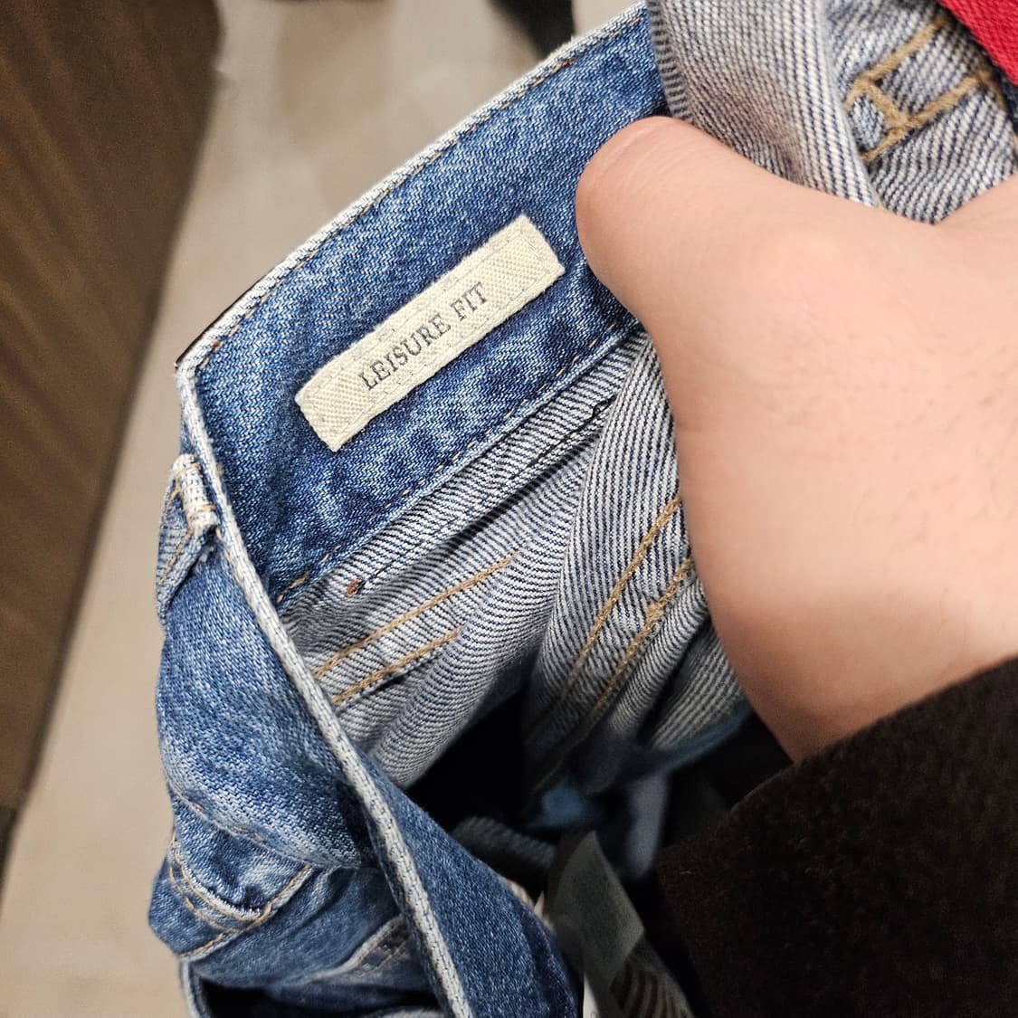 브루넬로 쿠치넬리 립 라이트웨이트 데님 레져 핏 트라우저 팬츠 상품이미지6