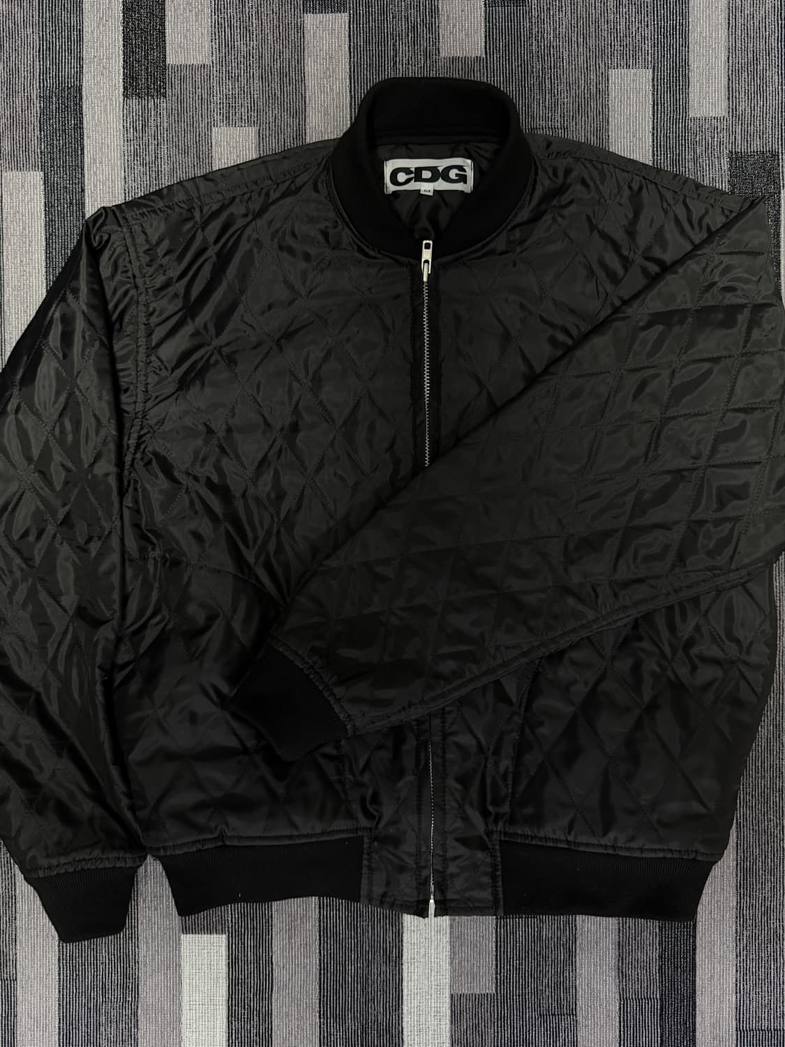 CDG 퀼티드 '84-85 스태프 블루종 블랙 M사이즈 상품이미지2
