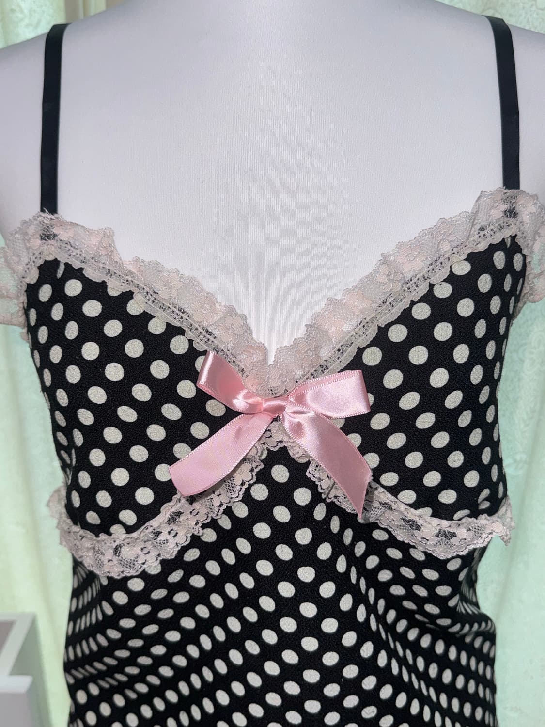 Dot ribbon sleeveless  상품이미지1