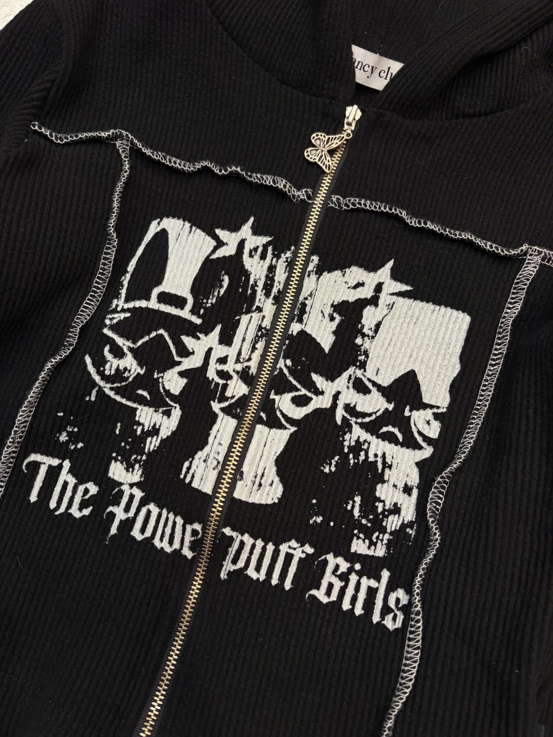 팬시클럽 x 파워퍼프걸 한정판 크롭 후드집업 상품이미지4