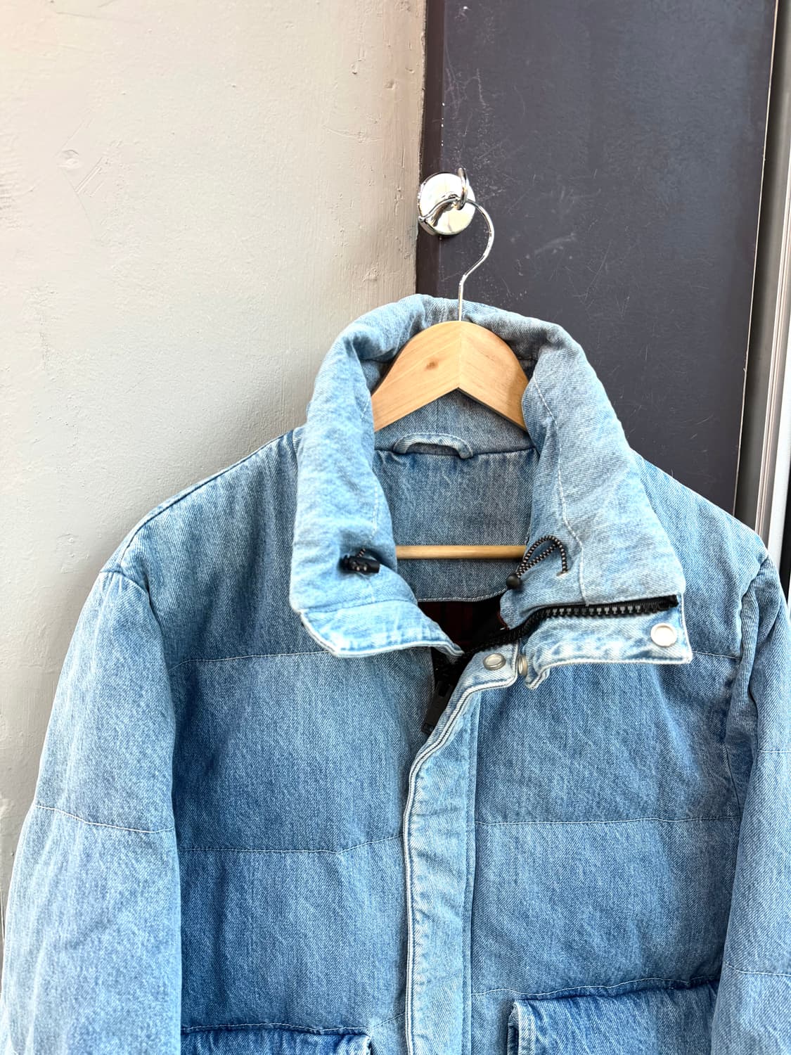 XS/ 언래블 프로젝트 다운 데님 패딩점퍼 상품이미지3