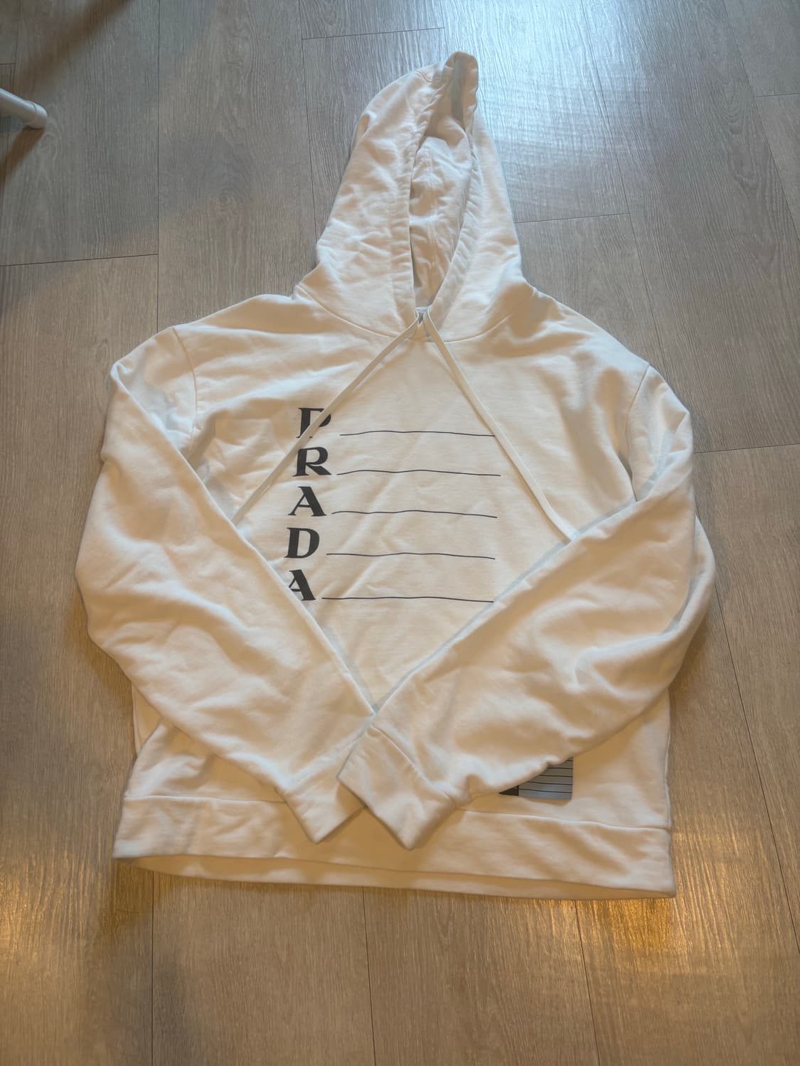 프라다 남성 로고 코튼 후드 티셔츠 상품이미지1