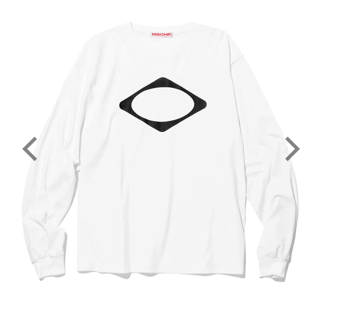 미스치프 RHOMBUS LONG SLEEVE TOP-WHITE 상품이미지1