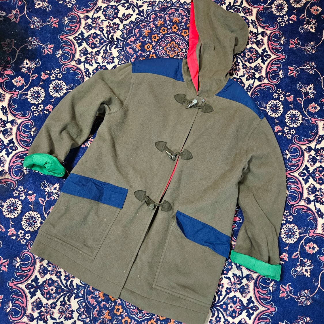 GAY GIBSON in Japab 90's 나일론 덧댐 울 후드 자켓 상품이미지1