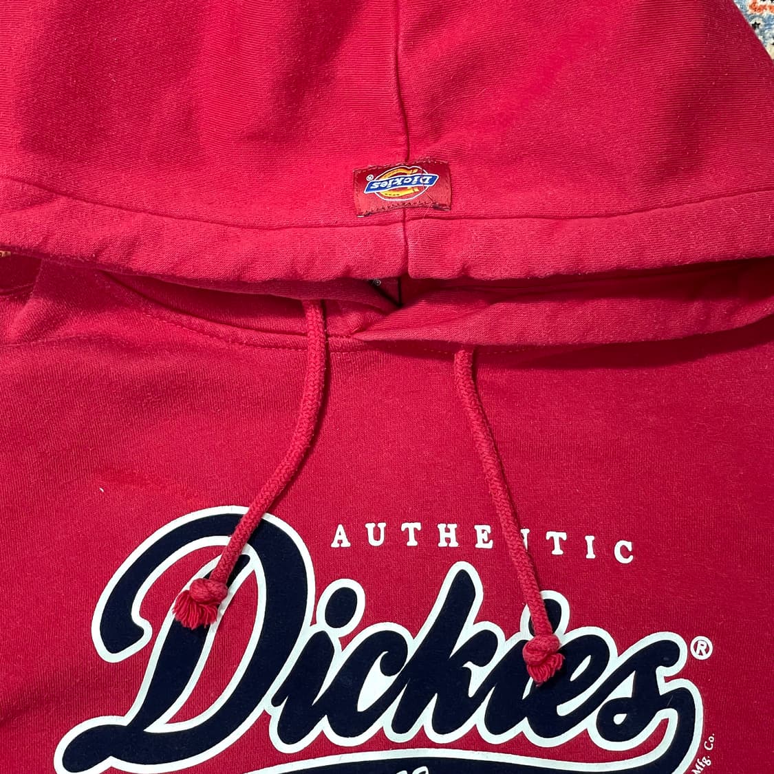디키즈 DICKIES 레드 후드티셔츠 남성S 상품이미지4