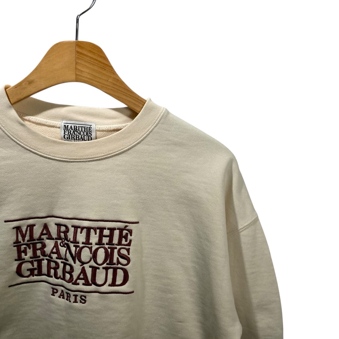 마리떼 빅로고 아이보리 맨투맨 상품이미지3