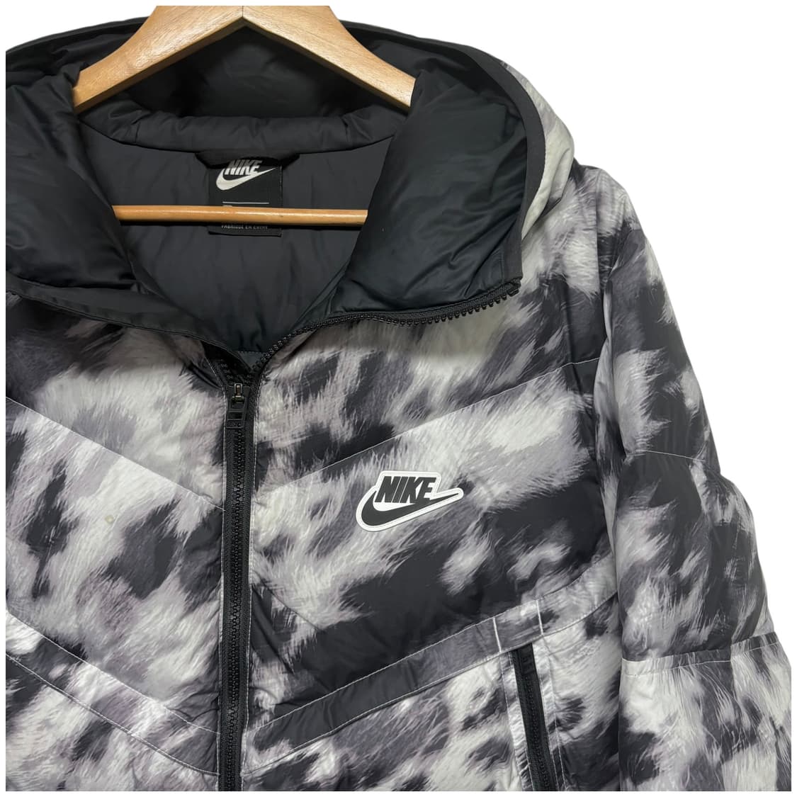 3706 나이키 블랙 오리털 덕다운 패딩 상품이미지2