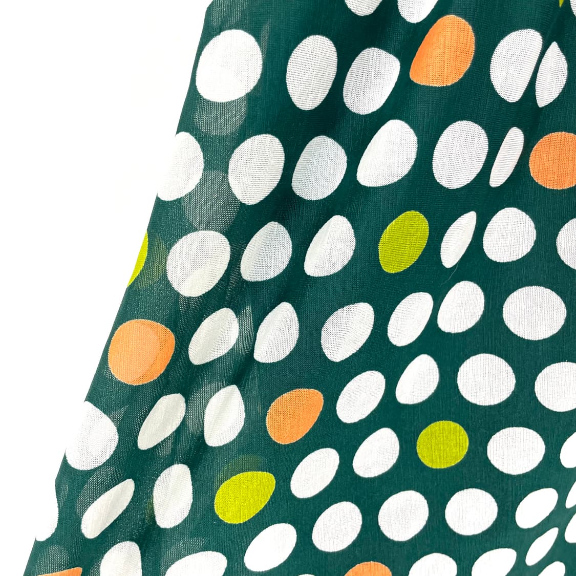 green mustard polka dot shift dress 상품이미지3