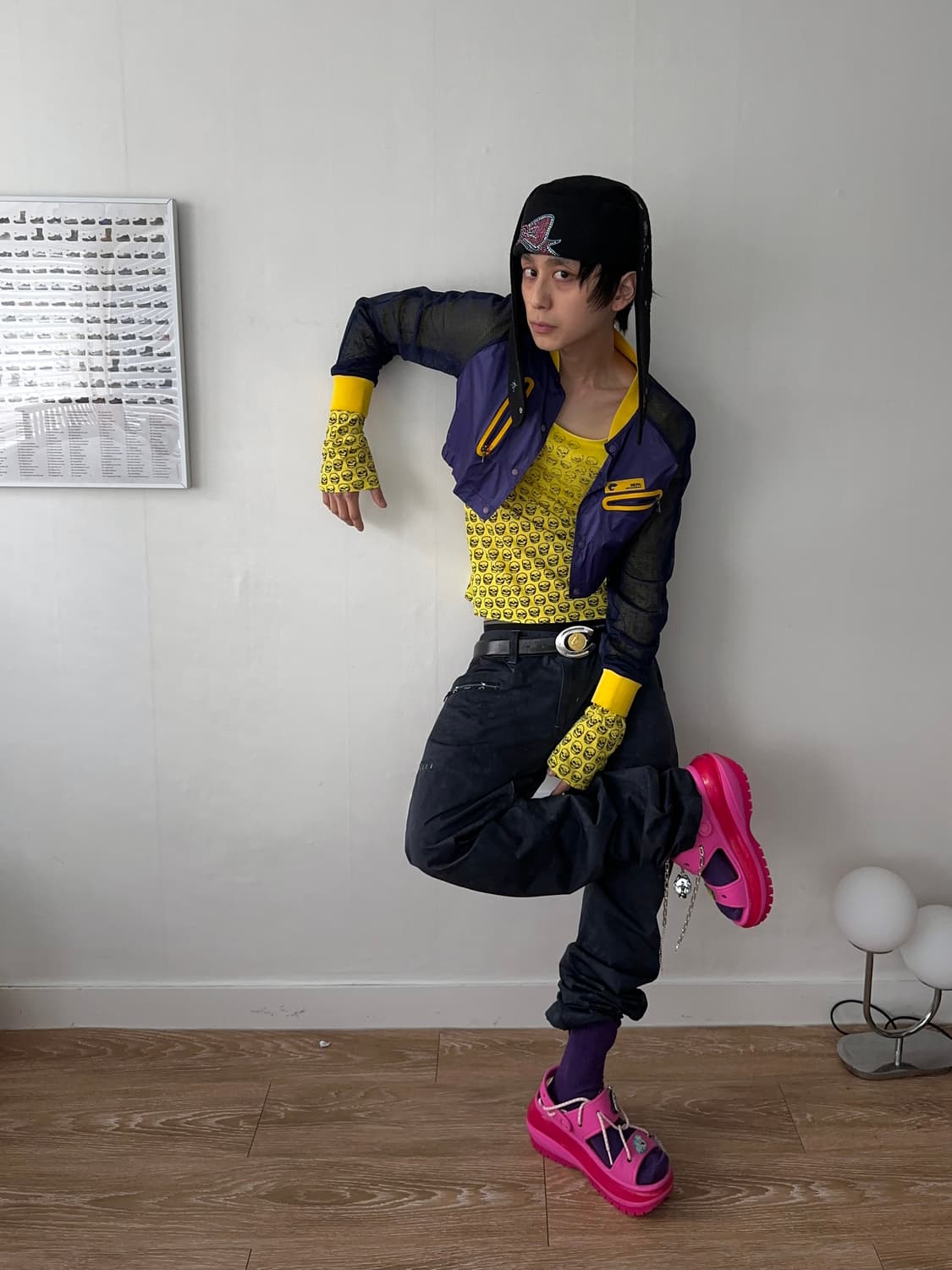 Swanky 스컬 그라데이션 롱 슬리브 상품이미지4