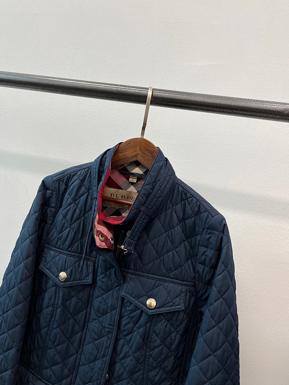 여) 버버리 네이비 퀼팅자켓  상품이미지2