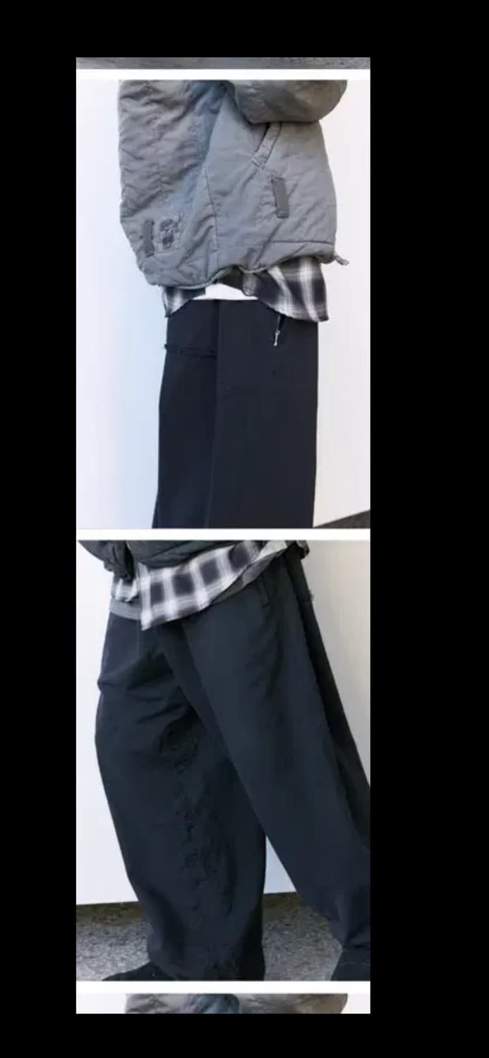 폴리테루 행크 이지 스웻 다크 차콜 네이비 2사이즈 상품이미지10