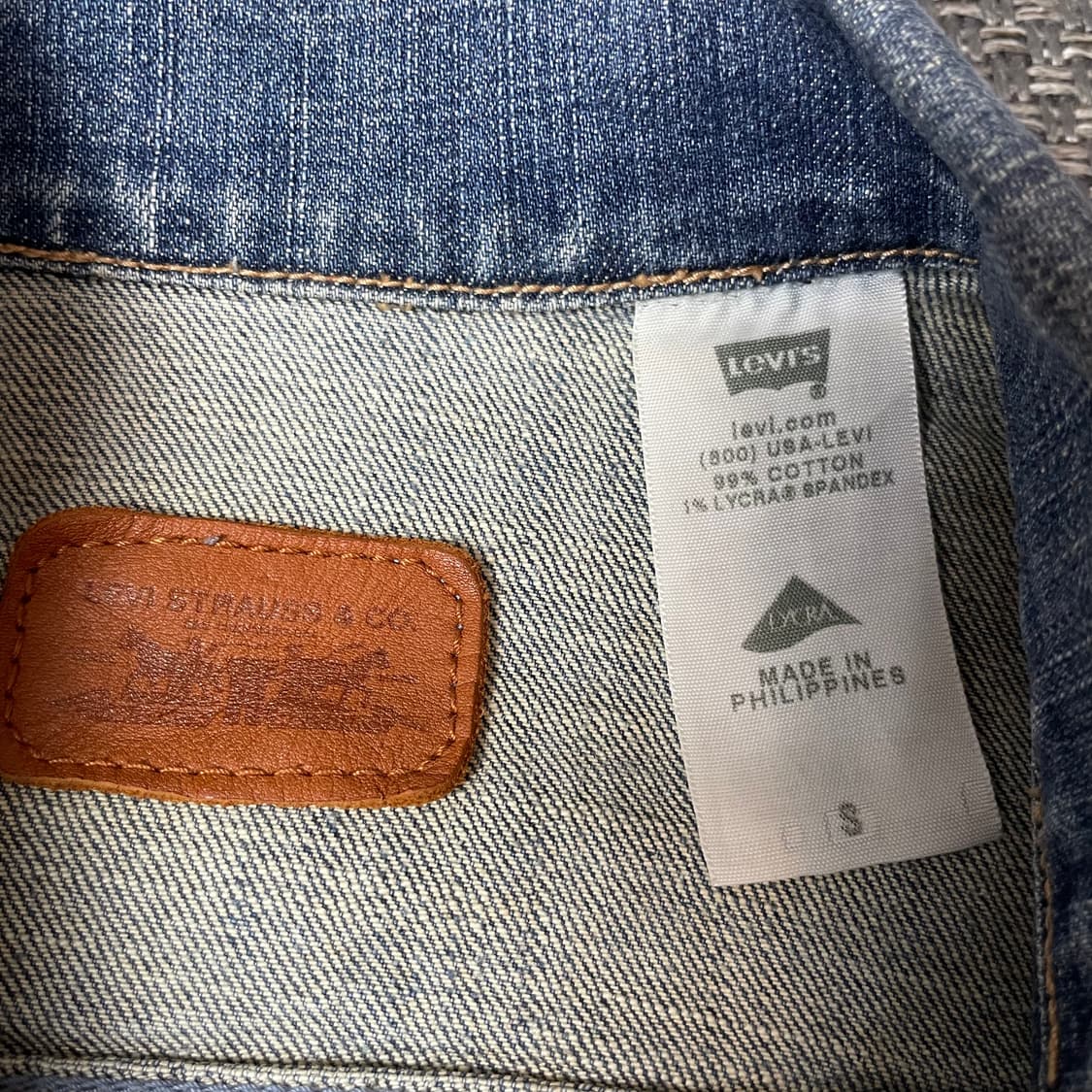 리바이스 00s 여성 올드 워싱 트러커 데님 자켓 S 상품이미지4