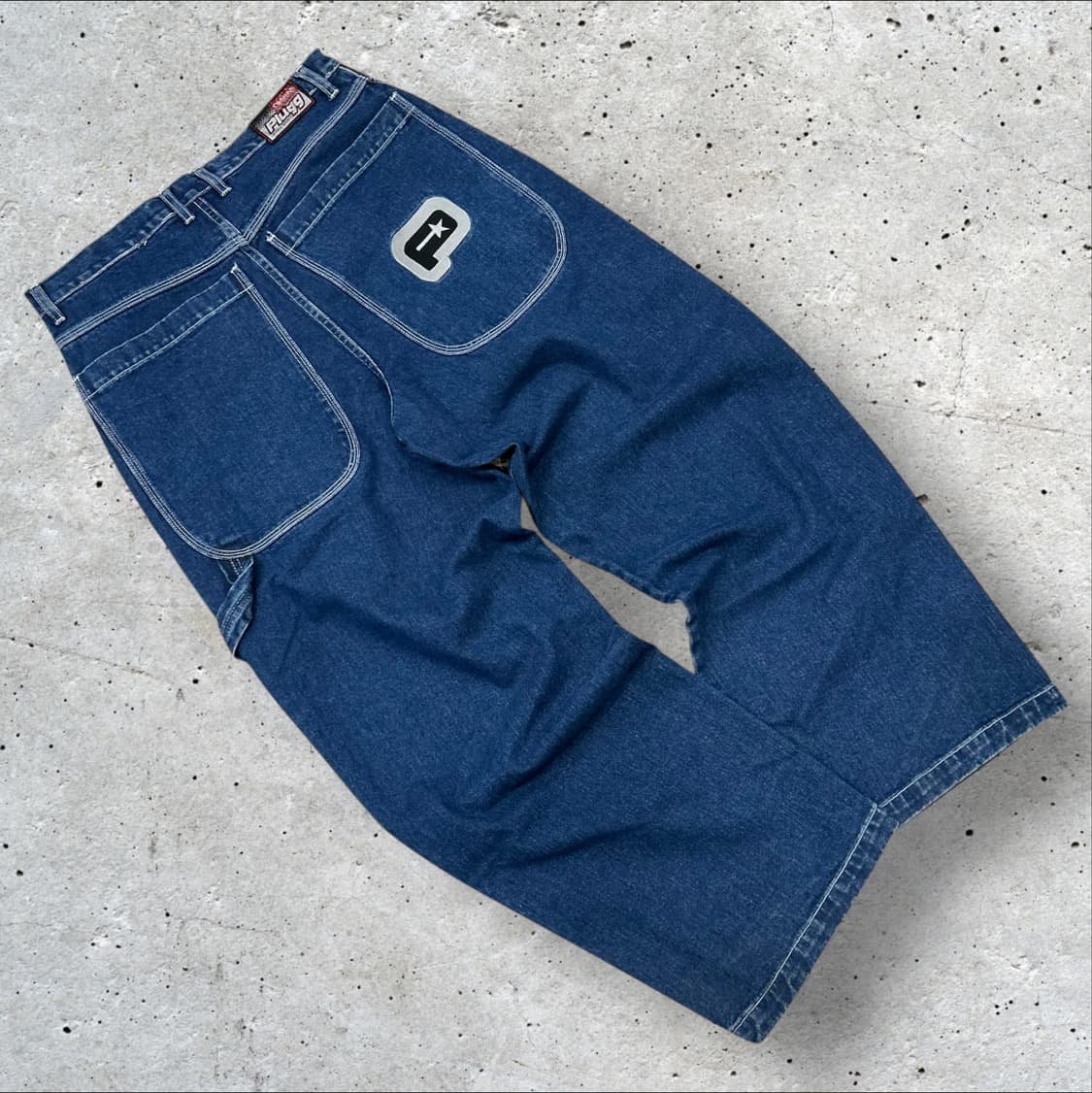 [36x32] 힙합퍼 Plugg 청바지 라인 트랙 팬츠 상품이미지2