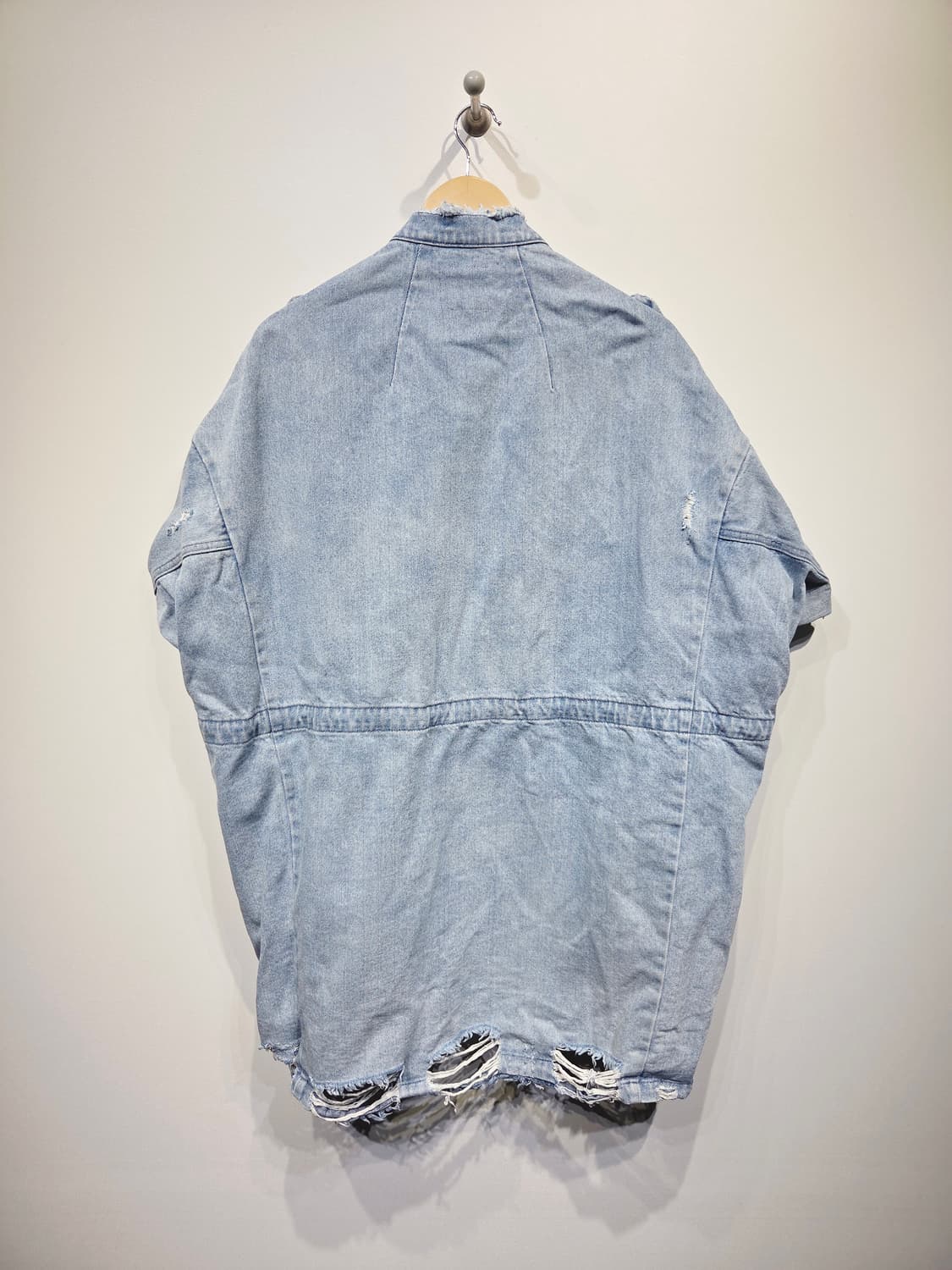 LAP 데님 반팔 야상 자켓 데미지 스타일_FREE 상품이미지7