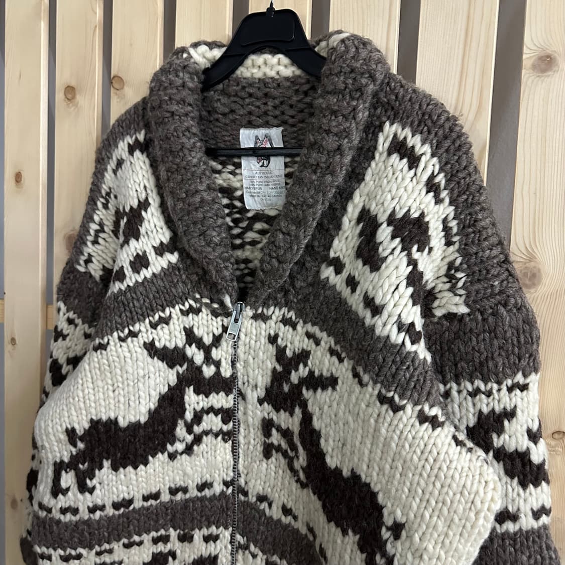 (L) 빈티지 캐나다 코위찬 헤비울 풀오버 스웨터 니트 상품이미지2