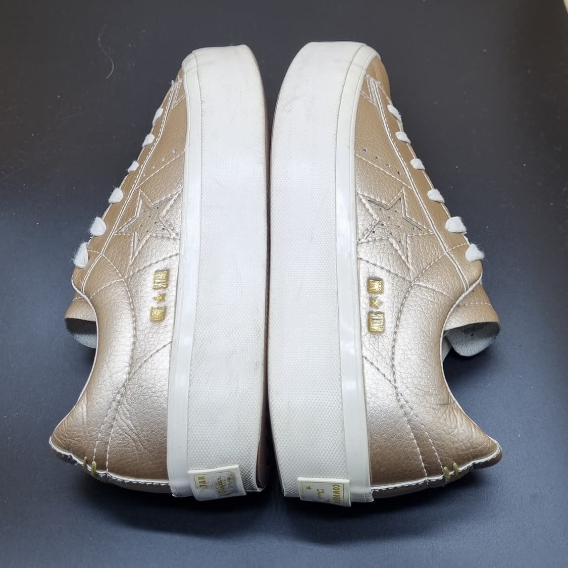 컨버스 원스타 플랫폼 메탈릭 레더 스니커즈240 상품이미지5