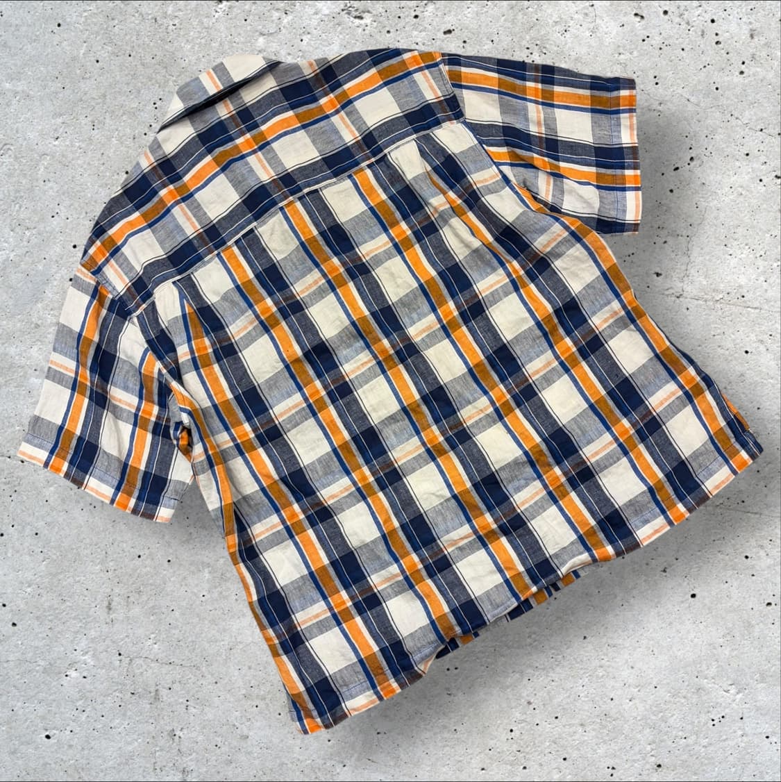 [95] 19s 솔리드옴므 체크 반팔 셔츠 C27 상품이미지2