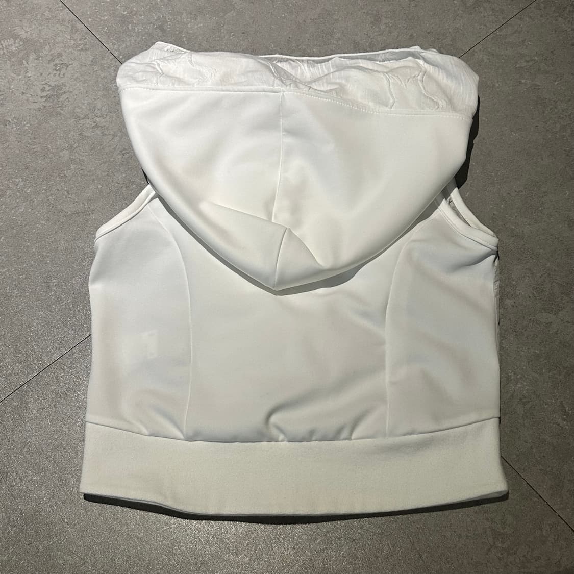 오호스 머플러 복서 후디 집업 화이트 상품이미지3