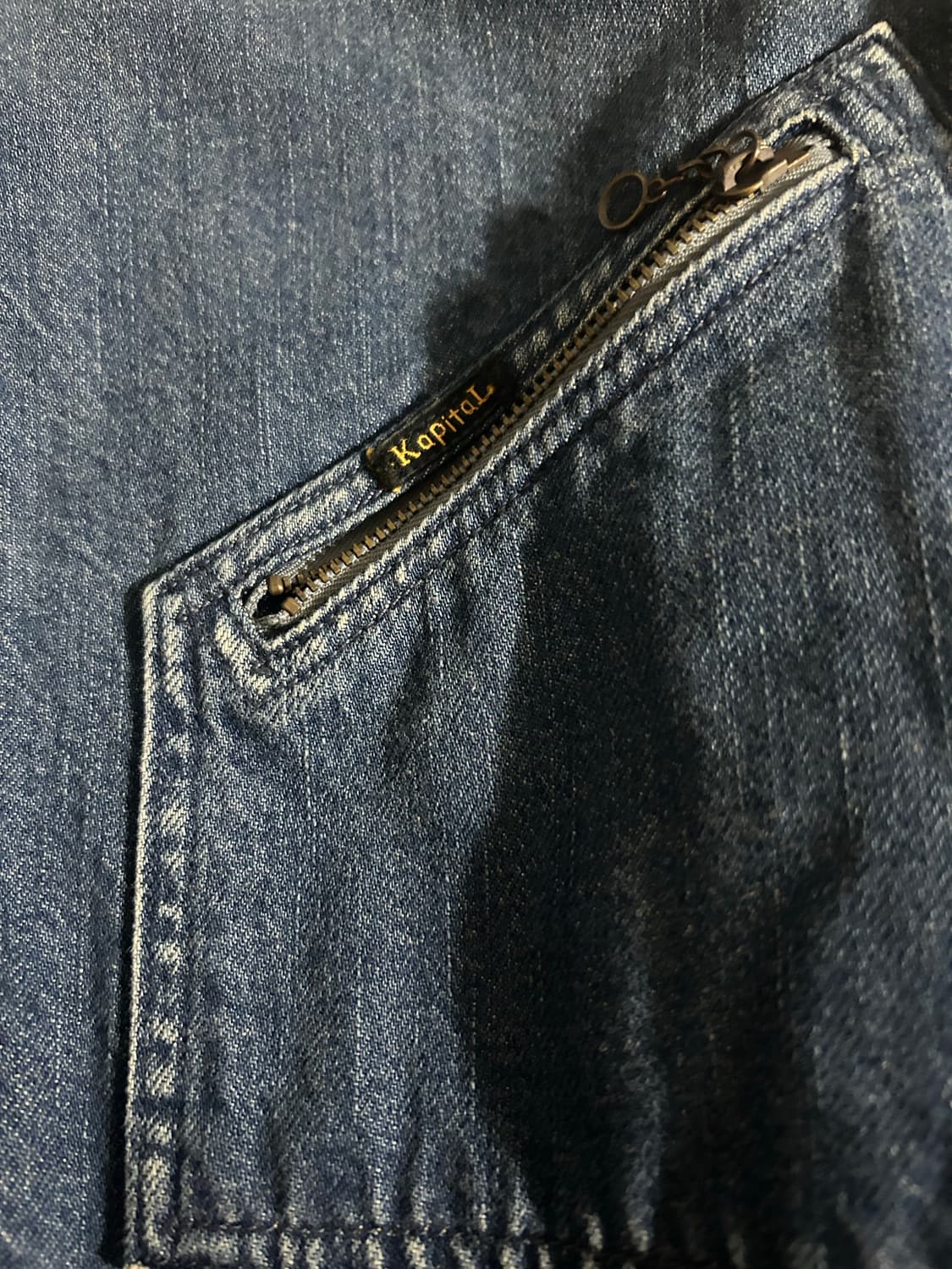 캐피탈 11.5oz 데님 본 라이닝 리버시블 자켓 팝니다 상품이미지3