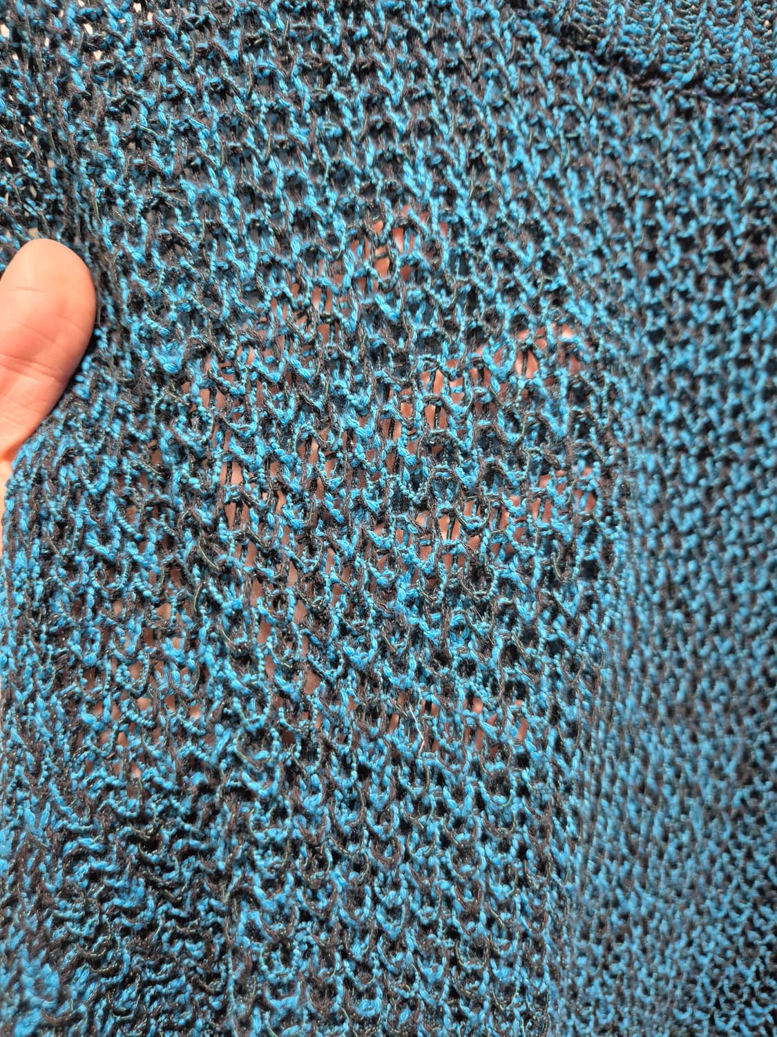 (세일)(새상품)NUAKLE 블루 여름니트 베스트 상품이미지4