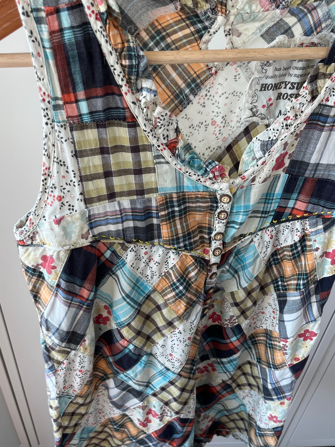 Honeysuckle rose 패치워크 하구미 나시 원피스  상품이미지10