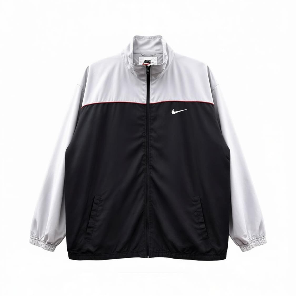 나이키 레이싱 모티브 트랙자켓 컬러블럭 스티치 디테일 그레이 상품이미지1