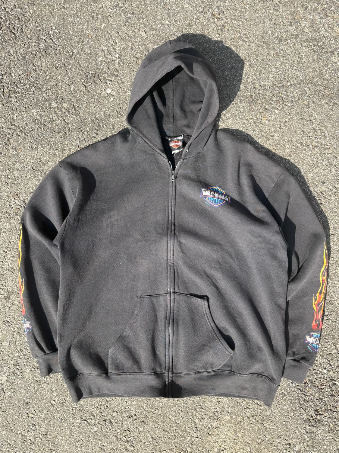 00s 할리데이비슨 플레임 후드집업 B203 상품이미지1