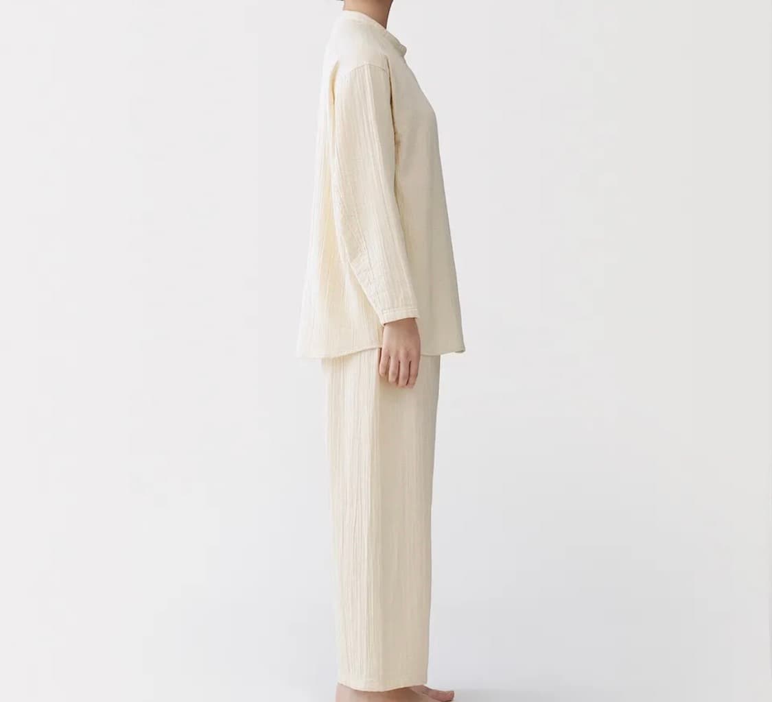 <새상품>무인양품 가제 긴소매 파자마 잠옷 상품이미지8