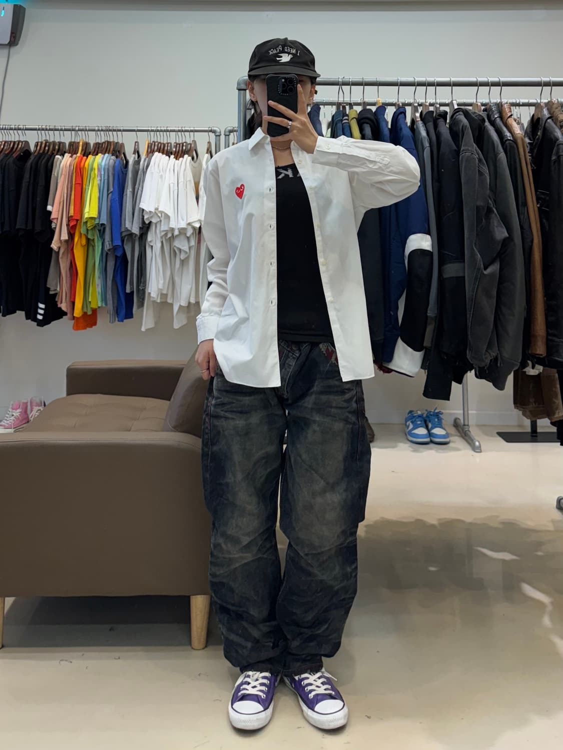 꼼데가르송 플레이 레드하트 셔츠 상품이미지8