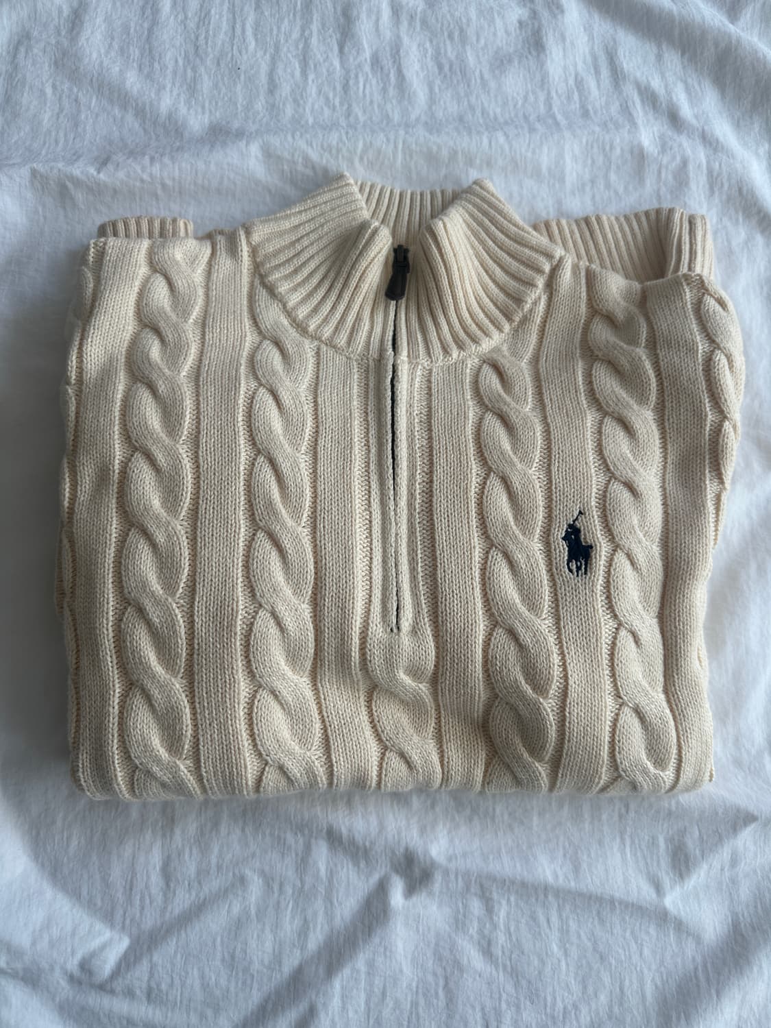 폴로 랄프로렌 하프집업 케이블 니트 맨즈 m 상품이미지1